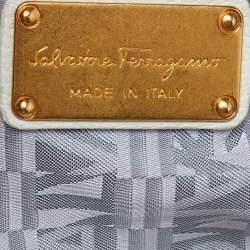 Salvatore Ferragamo White Leather Satchel