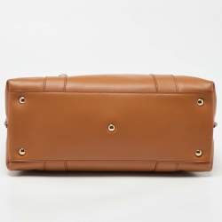 Pre Owned Salvatore Ferragamo Tan Leather Mara Tote