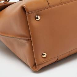 Pre Owned Salvatore Ferragamo Tan Leather Mara Tote