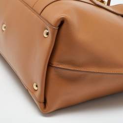 Pre Owned Salvatore Ferragamo Tan Leather Mara Tote