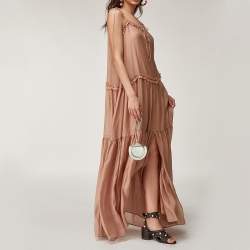 Pre Owned Salvatore Ferragamo Green Croc Embossed Leather Mini Ring Daphne Wristlet Purse