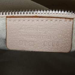 Pre Owned Salvatore Ferragamo Beige Leather Verve Tote