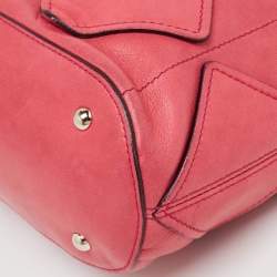 Pre Owned Salvatore Ferragamo Pink Leather Oragami Tote