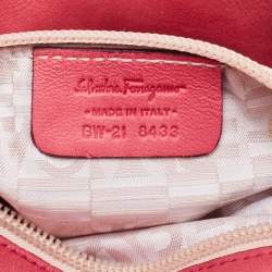 Pre Owned Salvatore Ferragamo Pink Leather Oragami Tote