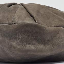 Pre Owned Salvatore Ferragamo Grey Leather Miss Vara Hobo
