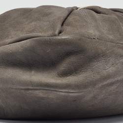 Pre Owned Salvatore Ferragamo Grey Leather Miss Vara Hobo