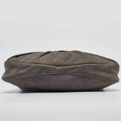 Pre Owned Salvatore Ferragamo Grey Leather Miss Vara Hobo