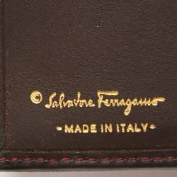 Pre Owned Salvatore Ferragamo Multicolor Fabric and Leather Jungle French Wallet