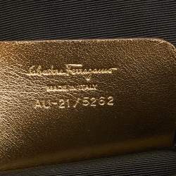 Pre Owned Salvatore Ferragamo Transparent Plexiglas Gancini Top Handle Bag