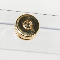 Pre Owned Salvatore Ferragamo Transparent Plexiglas Gancini Top Handle Bag