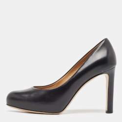 【関税&送料込】Salvatore Ferragamo Pumps Salvatore Ferragamo Black Quilted Leather Block Heel Pumps
