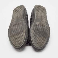 Pre Owned Salvatore Ferragamo Black Leather Varina Ballet Flats Size 39.5