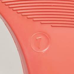 Pre Owned Salvatore Ferragamo Pink Jelly Prieta Bow Flats Size 37.5