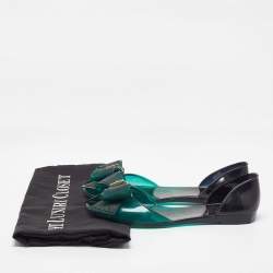 Salvatore Ferragamo Green Jelly Barbados Ballet Flats Size 35.5