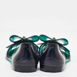 Salvatore Ferragamo Green Jelly Barbados Ballet Flats Size 35.5