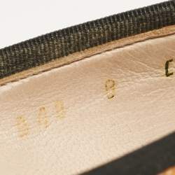 Pre Owned حذاء كعب عالي سلفاتوري فيراغامو جلد براءات صفراء بمنقوش التمساح مقاس 38.5