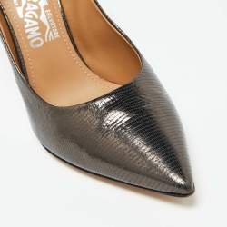 Salvatore Ferragamo Black Leather Pointed Toe Pumps Size 40