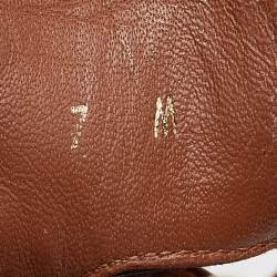 Pre Owned Salvatore Ferragamo Brown Python Leather and Suede Laos Ankle Strap Sandals 37.5