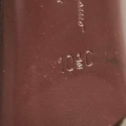 Salvatore Ferragamo Burgundy Leather Ankle Length Boots Size 41