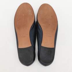 Salvatore Ferragamo Navy Blue Leather Loafers & Moccasins Size 38.5