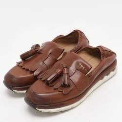 Salvatore Ferragamo Brown Leather Loafers Size 35.5