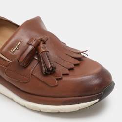 Salvatore Ferragamo Brown Leather Loafers Size 35.5