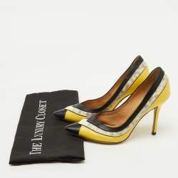 Salvatore Ferragamo Multicolor Leather Pointed Toe Pumps Size 36.5