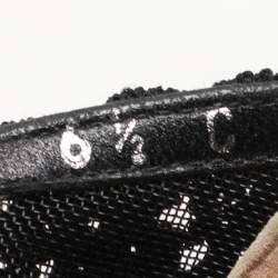 Salvatore Ferragamo Black Lace Vara Bow Pumps Size 37