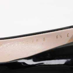 مملوكة مسبقًا Salvatore Ferragamo Black Patent Leather Pumps Size 37