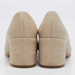 Salvatore Ferragamo Grey Leather Loafer Pumps Size 36.5