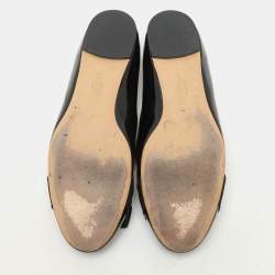 Pre Owned Salvatore Ferragamo Patent Leather Varina Ballet Flats Size 38.5