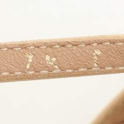 مملوكة مسبقًا Salvatore Ferragamo Light Beige Patent Leather Margot Wedge Sandals Size 38