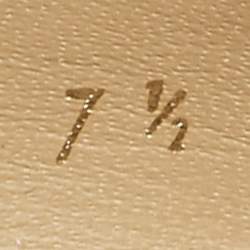 Pre Owned Salvatore Ferragamo Black/Cream Patent Leather Bow Pumps Size 38