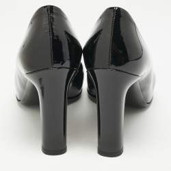 Salvatore Ferragamo Black Patent Leather Selia Pumps Size 40