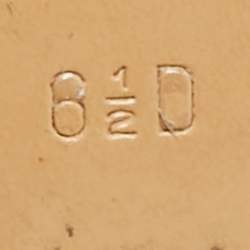 Pre Owned Salvatore Ferragamo Black Patent and Leather Vara Chain Pumps Size 37