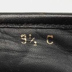 Salvatore Ferragamo Black Leather Kim Gal Espadrille Loafers Size 40