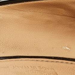 Pre Owned Salvatore Ferragamo Black Patent Leather Pimpa Vara Bow Platform Pumps Size 41