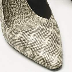 Pre Owned Salvatore Ferragamo Beige Canvas Jessoe X5 Slingback Pumps Size 41