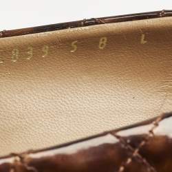 Pre Owned حذاء كعب عالي سالفاتيوري فيراغامو بفيوكنا سويدي متعدد الألوان مقاس 38.5