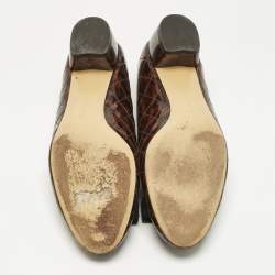 Pre Owned حذاء كعب عالي سالفاتيوري فيراغا مو بفيوكنا سويدي متعدد الألوان مقاس 38.5