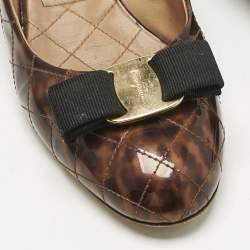 Pre Owned حذاء كعب عالي سالفاتيوري فيراغامو بفيوكنا سويدي متعدد الألوان مقاس 38.5