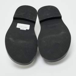 Pre Owned Salvatore Ferragamo White Leather Giunone Flat Sandals Size 39.5