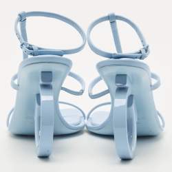 Pre Owned صندل سالفاتوري فيراغامو بيج جلد إيلينا X5 مقاس 38