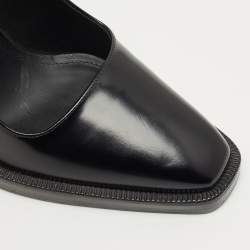 Pre Owned Salvatore Ferragamo Black Leather Anser Pumps Size 37