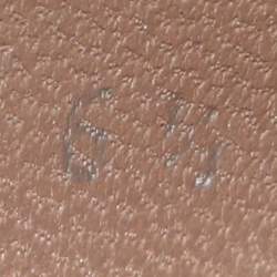 Pre Owned Salvatore Ferragamo Fushia Leather Vara Bow Peep Toe Pumps Size 37