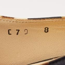 Pre Owned Salvatore Ferragamo Size 38.5 Multicolor Fabric Slingback Pumps