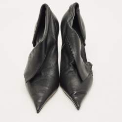 مملوكة مسبقًا حذاء كعب عالي سالفاتوري فيراغامو إيفا جلد أسود مقاس 39.5