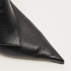 مملوكة مسبقًا حذاء كعب عالي سالفاتوري فيراغامو إيفا جلد أسود مقاس 39.5