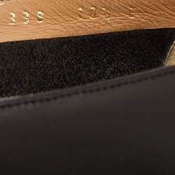 مملوكة مسبقًا حذاء كعب عالي سالفاتوري فيراغامو فيونكة فارا جلد أسود مقاس 41.5