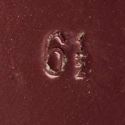 Pre Owned Salvatore Ferragamo Sarno Bow Size 37 Burgundy Leather Smoking Slippers